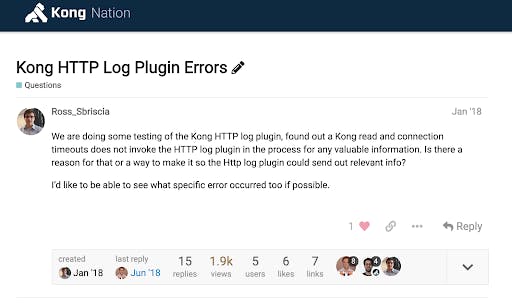 API Gateway HTTP Log Plugin Errors Kong Nation