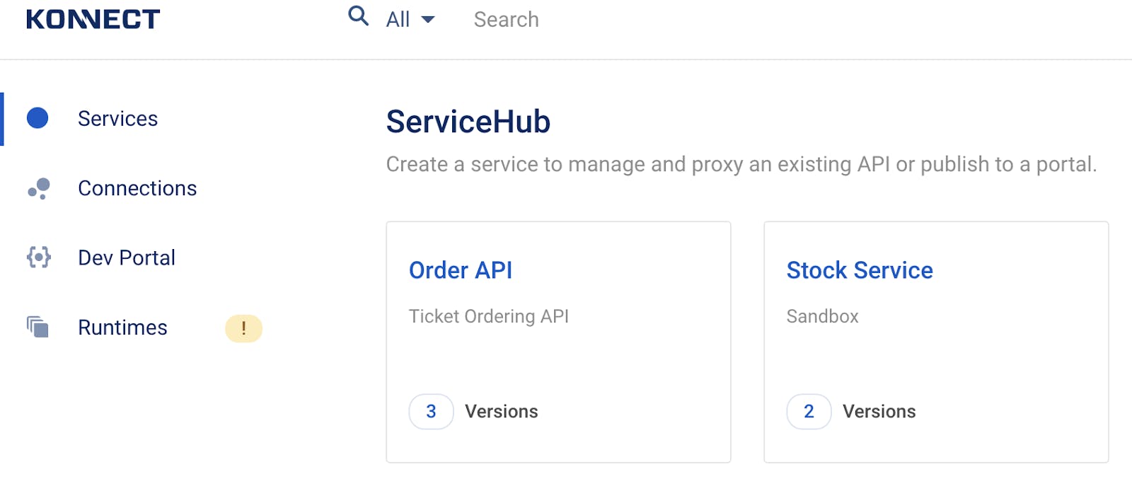 Manage API Versions with Konnect ServiceHub