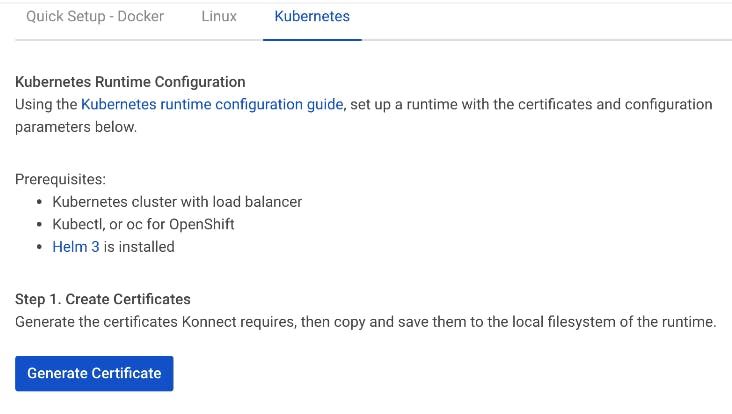 Kong Konnect and Kubernetes Deployment: Generate Certificate