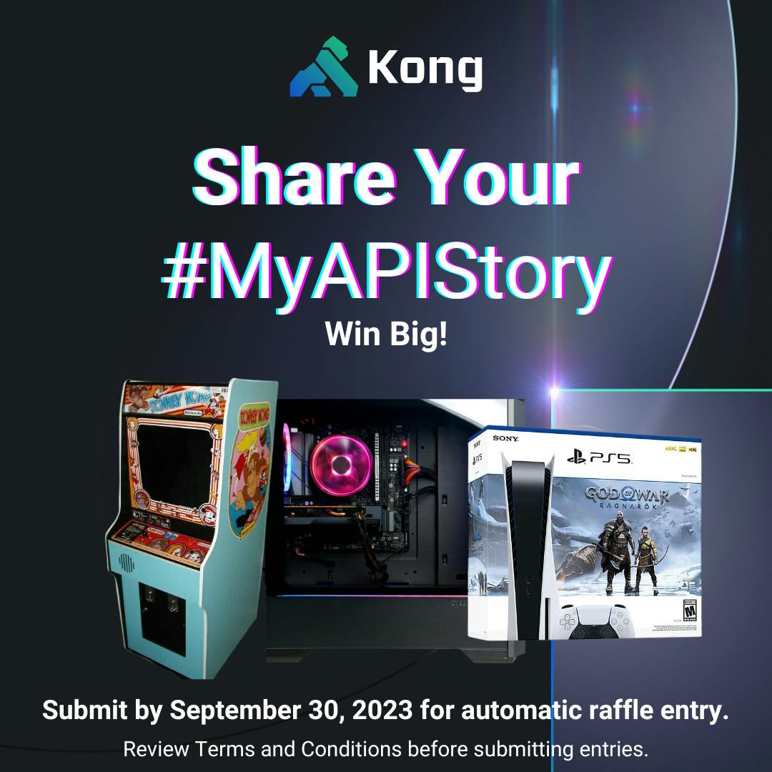 Join Kong’s Gamer Giveaway: Share Your API Story for a Chance to Win Donkey Kong, a PC, and PS5